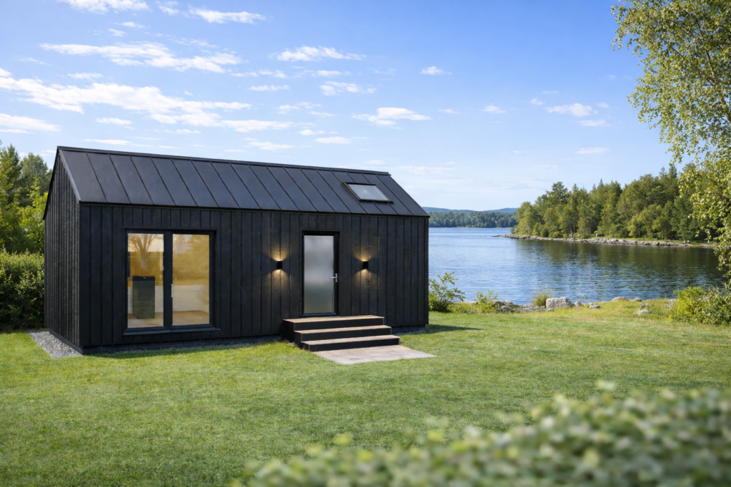 Attefallshus modern 44m2