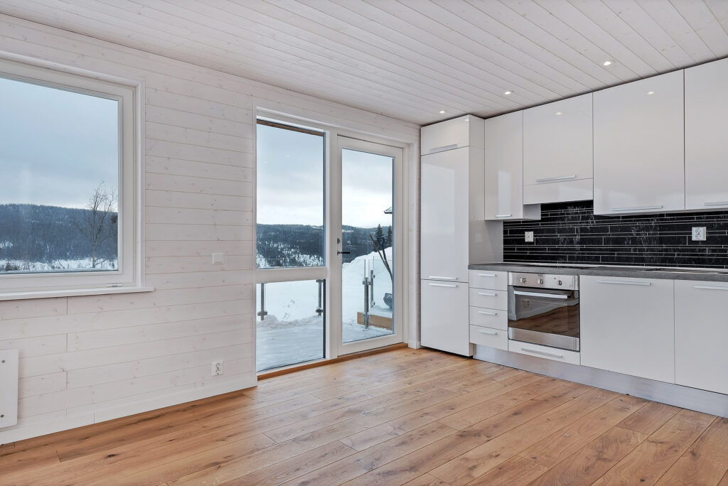 Monterad parkett i Åre